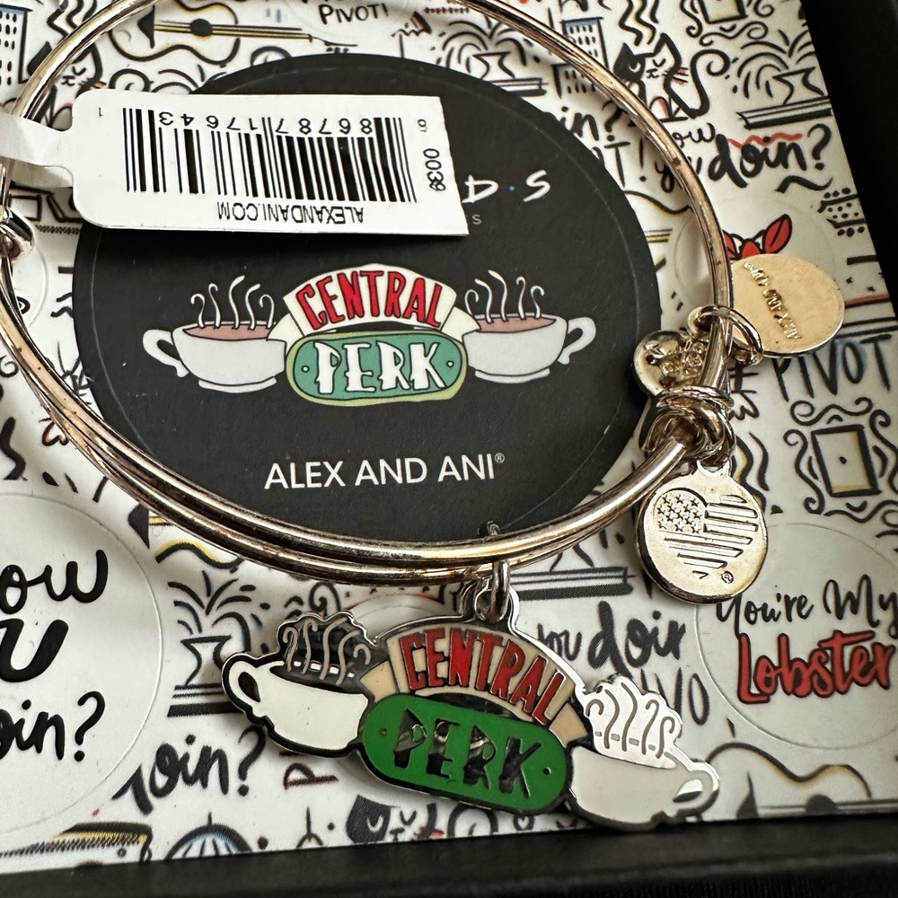 Alex and Ani Friends Central Perk Charm Bracelet